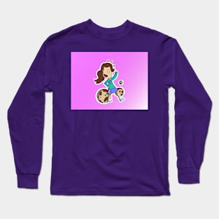 CookieSeagullCartoons07 Logo Long Sleeve T-Shirt